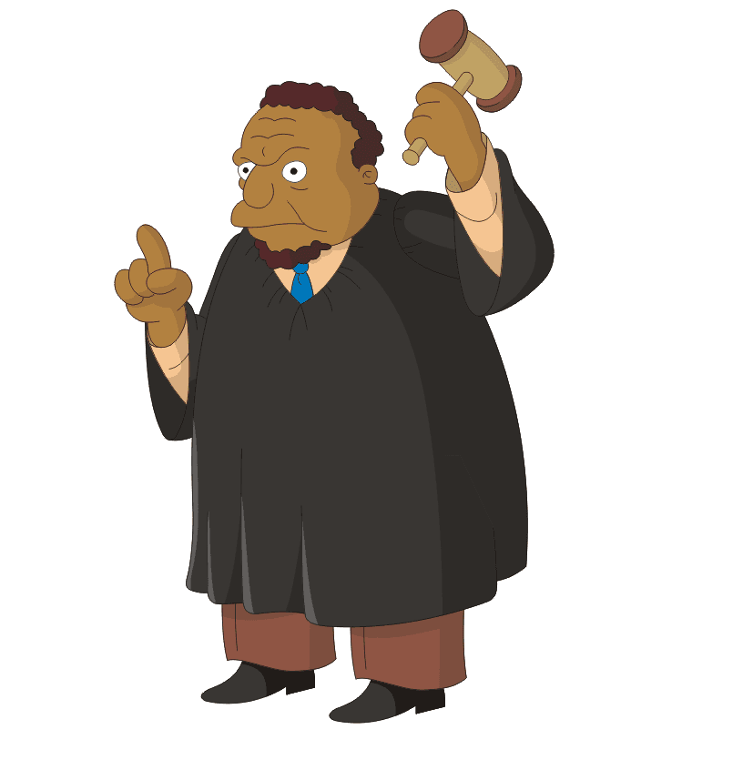 Judge Snyder Personaje Juez Snyder - Los Simpson
