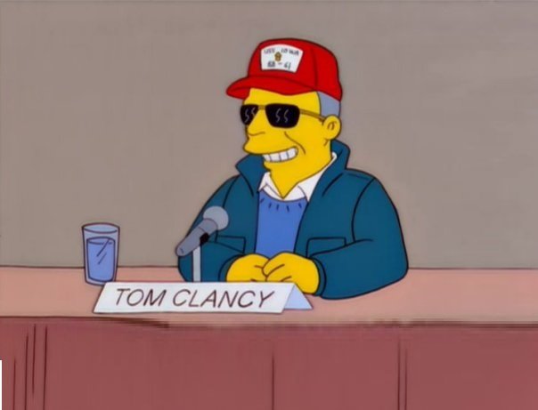 Tom Clancy en la serie «Los Simpson»