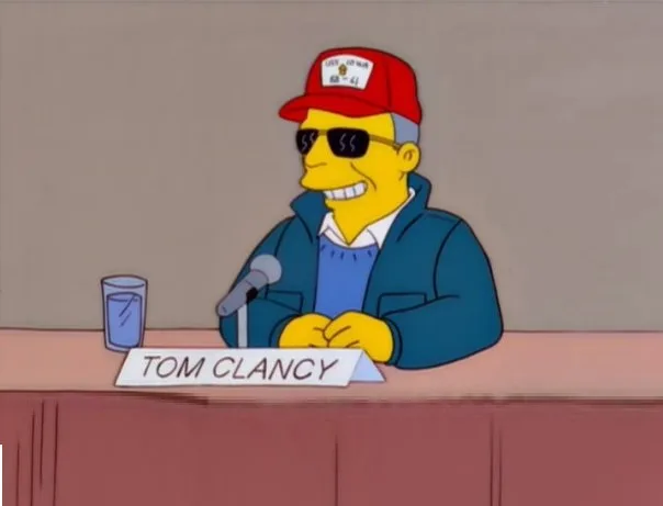 Tom Clancy en la serie «Los Simpson»