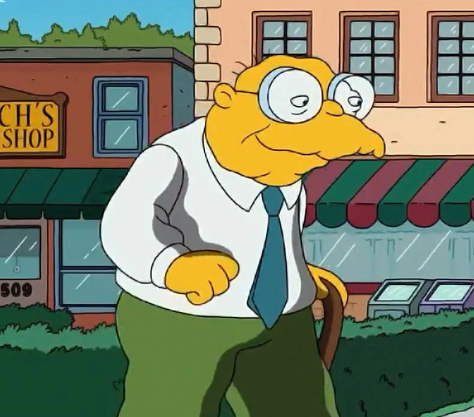El hombre topo – Los Simpson